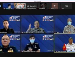 Pimpinan Coast Guard Lima Negara Bertemu Daring dengan Kepala Bakamla RI