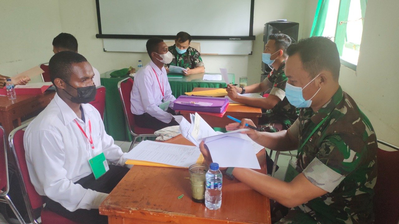 189 Calon Tamtama TNI AD Ikut Seleksi di Merauke Gelombang I 2022