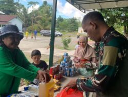 Kodim 1710/Mimika Gelar Bazar Ramadhan dan Bagikan THR Sambut Idulfitri 1444 H