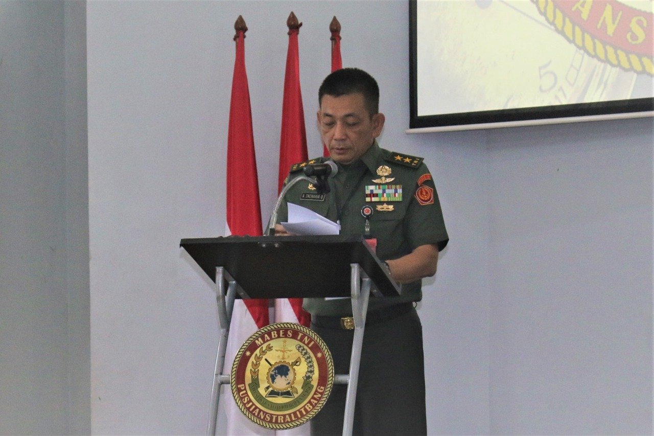 Kapusjianstralitbang TNI Buka FGD Revisi UU Nomor 34 Tahun 2004