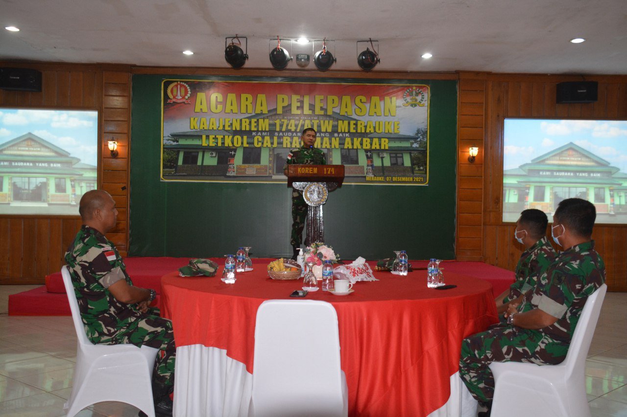 Danrem 174 Merauke Lepas Kaajenrem 174 ATW