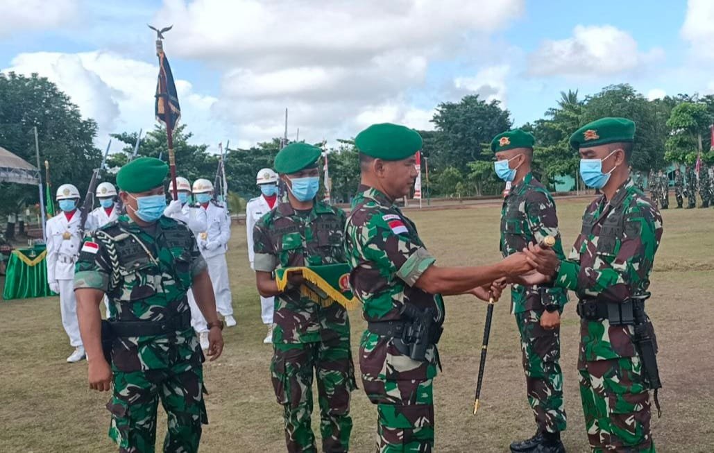 Danrem 174 Merauke Pimpin Serah Terima Jabatan Komandan Yonif 757/GV