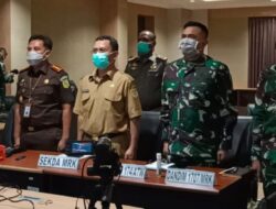 Korem 174 dan Forkopimda Merauke Ikuti Pengarahan Presiden Soal Pengendalian Karhutla