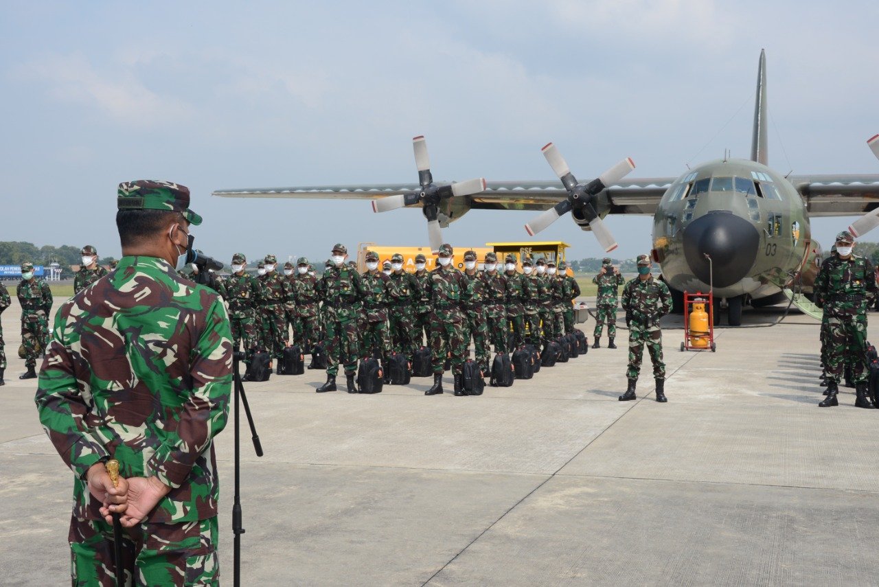 122 Nakes TNI Bantuan Panglima Tiba di Yogyakarta