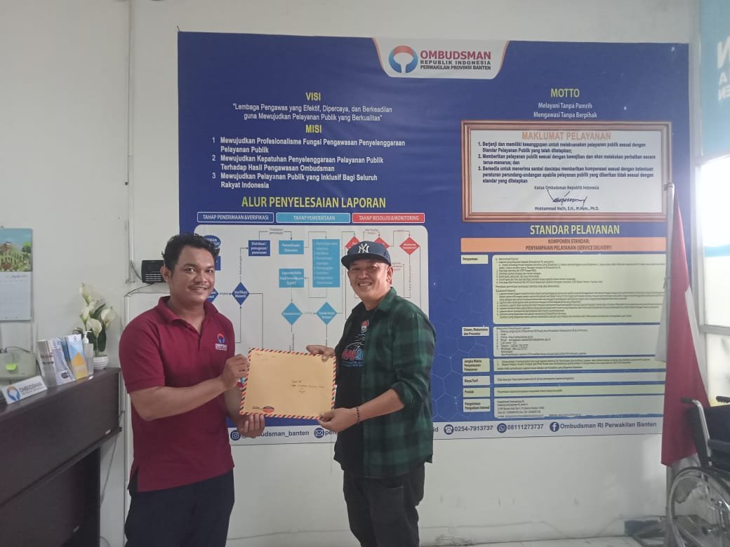 Warga Serang Lapor DPUPR Banten ke Ombudsman Diduga Maladministrasi APBD 2024