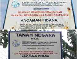 Plang KKP di Bapan Jabar Berganti Nomor Sertifikat Setelah Disurati