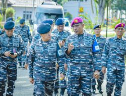 Pangkoarmada III dan Danlantamal IX Tinjau Simulasi Latgulben di Mako Lantamal IX