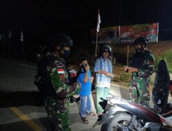 Prajurit Yonif 642 Sweeping Malam Cegah Penyelundupan di Perbatasan