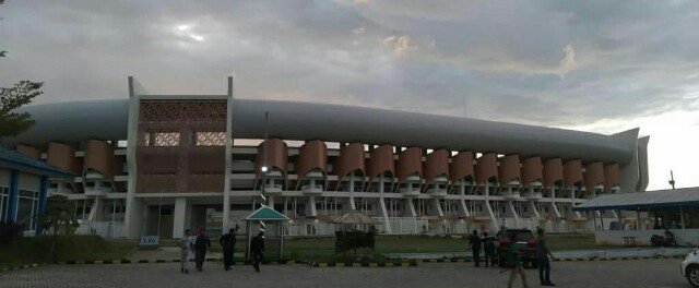 M Nasuha Timnas Bersama Banten All Star di Pertandingan Persahabatan Peresmian BIS