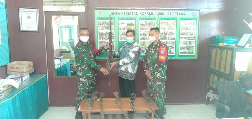 Dandim Sambas Apresiasi Babinsa yang Berhasil Sitasi Enam Senjata Rakitan