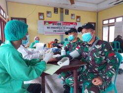 Satgas Pamtas Yonif 642 Donor Darah di Perbatasan untuk Stok Darah