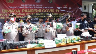 Polri Tangkap Bandar Narkoba dengan Modus Ekspedisi Sembako di Tengah Pandemi