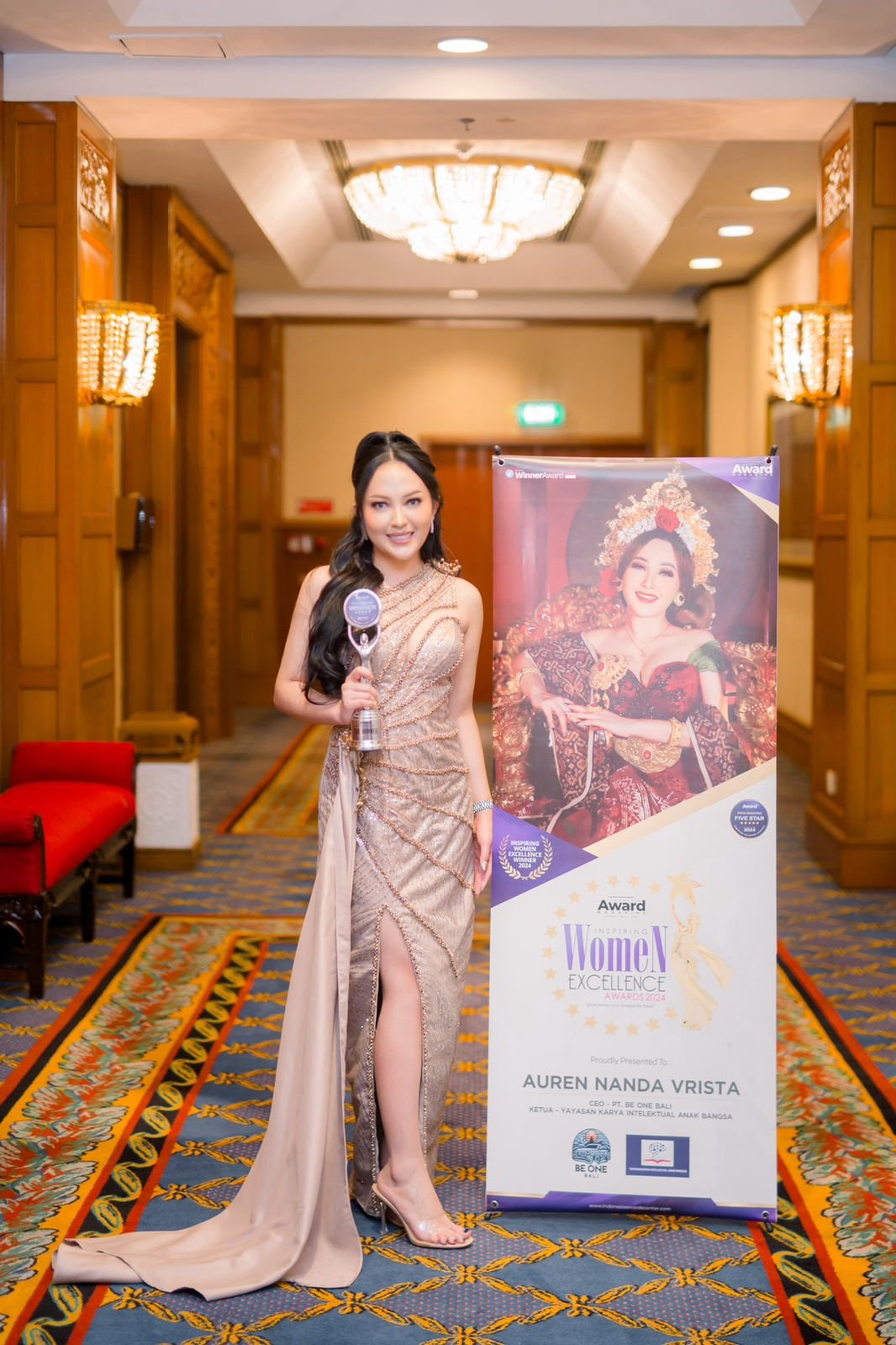 Kader Demokrat Auren Nanda Vrista Raih Penghargaan Wanita Inspiratif 2024