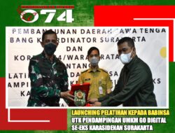 Korem 074/Warastratama dan Bank Jateng Luncurkan Pelatihan UMKM Digital untuk Babinsa
