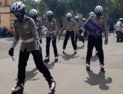 Satlantas Polres Serang Kota Ajak Warga Patuhi Prokes dengan Cara Unik