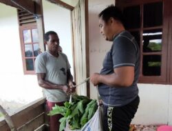 Warga Kawagit Serahkan Hasil Kebun untuk TNI Manunggal Membangun Desa