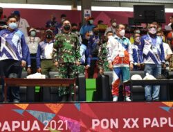 Danrem 174 Merauke Dampingi Bupati Merauke Buka Kejuaraan Wushu di GOR Hiad Sai