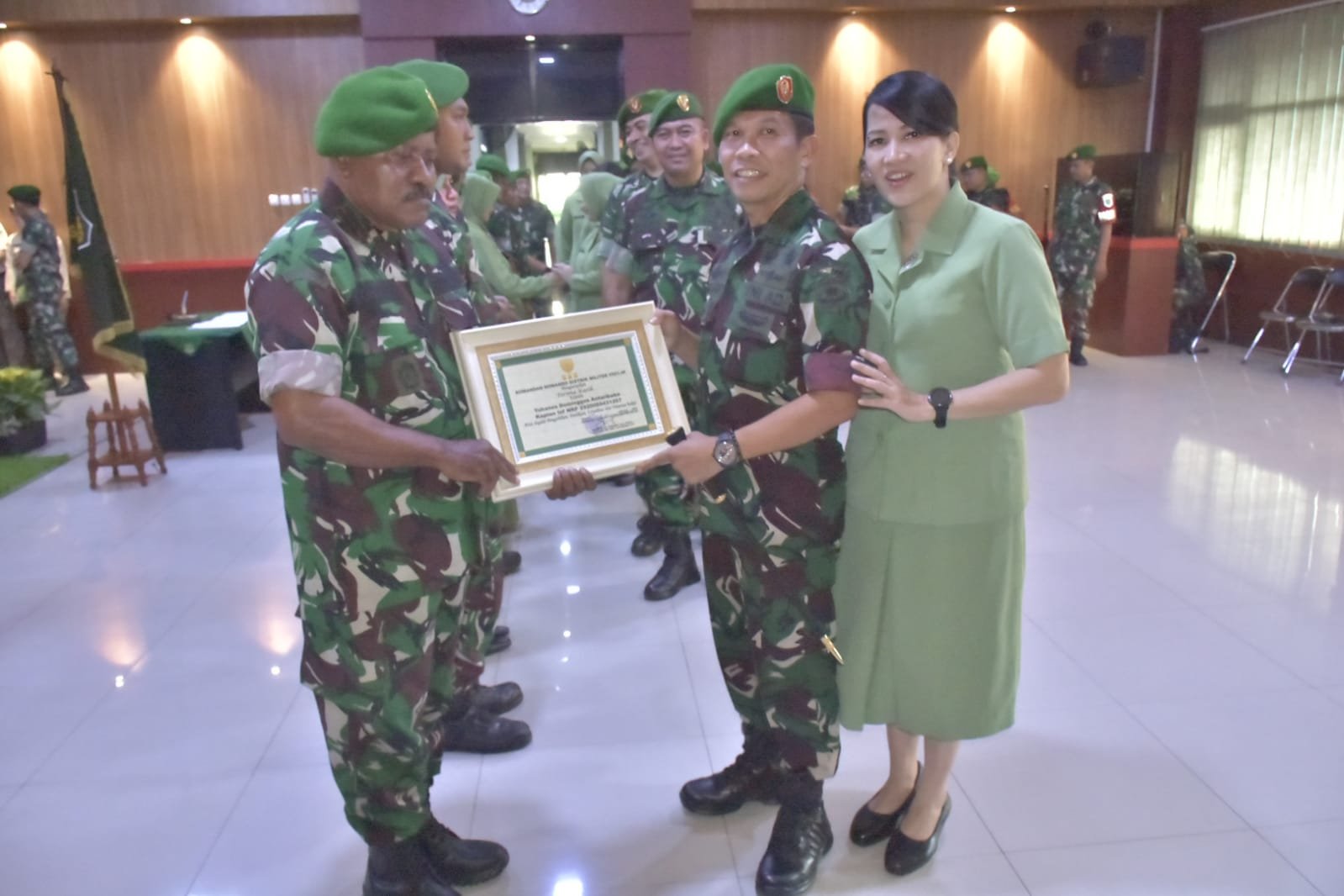 Dandim 0501/JP Pimpin Acara Korps Raport Penyambutan dan Pelepasan Personel