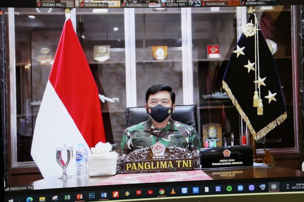 Panglima TNI Pimpin Evaluasi Penanganan Covid-19 dan Vaksinasi