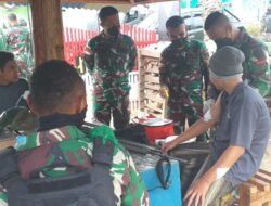 Pos TNI Yonif 751/VJS Jadi Pusat Layanan Kesehatan Warga Kampung Walesi