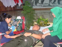 Persit KCK Koorcab Korem 174 Gelar Donor Darah untuk HUT ke-77 Persit