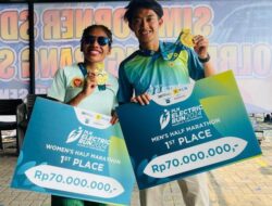 Odekta dan Robi Atlet PORBIN Juara PLN Electric Run 2024