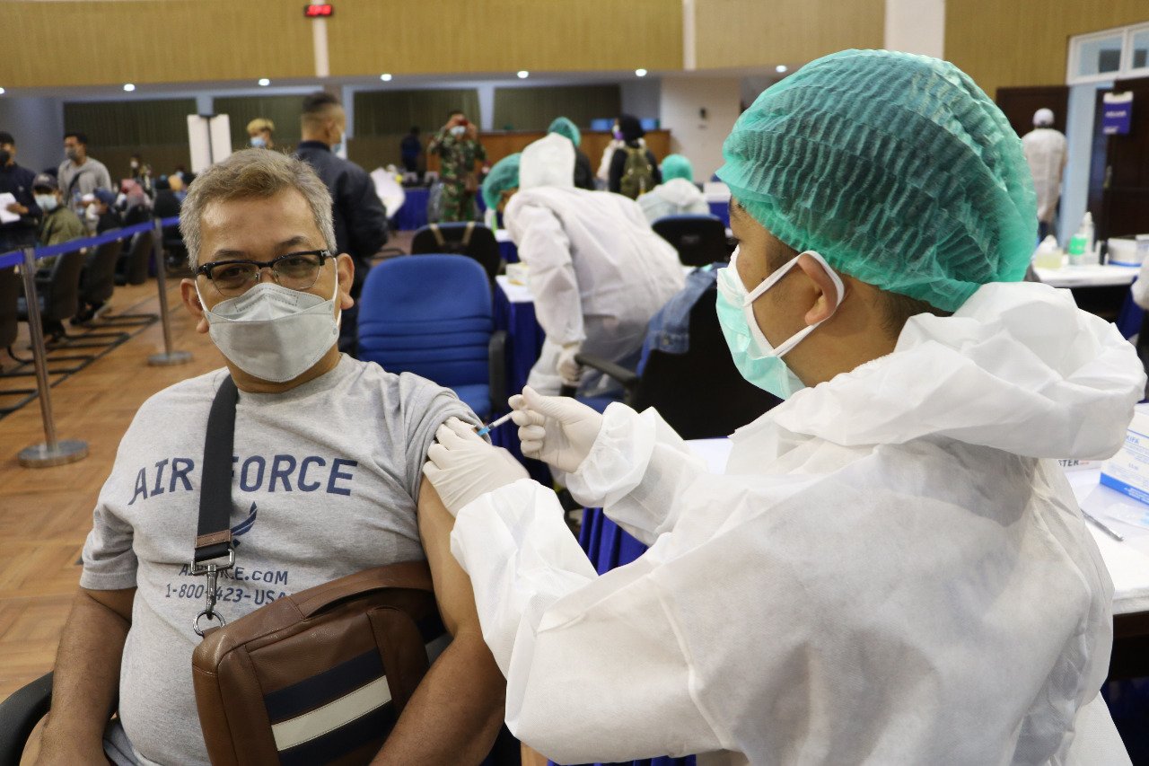 Serbuan Vaksinasi Digelar di Seskoau untuk Percepat Program Vaksinasi