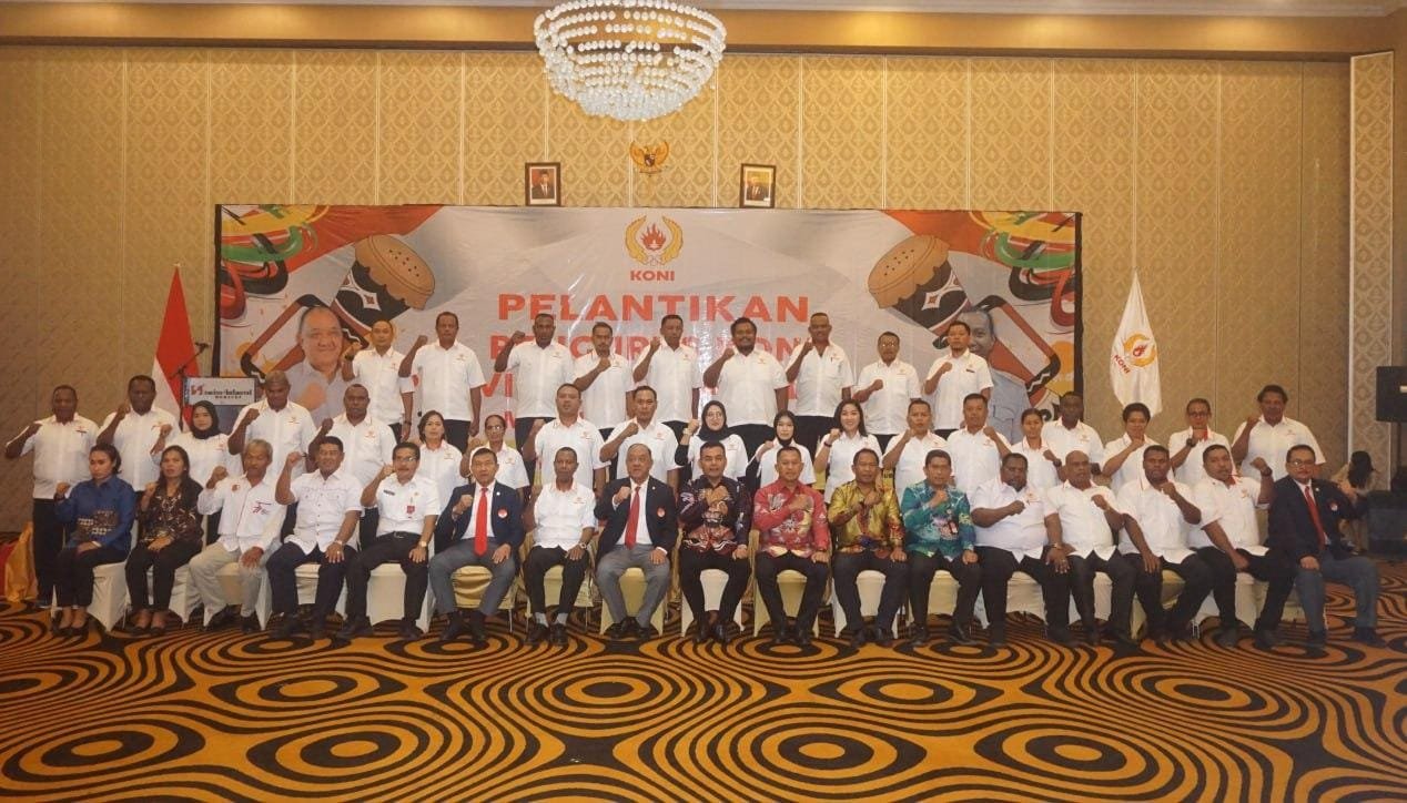Danrem 174/ATW Hadiri Pelantikan Ketua Umum KONI Papua Selatan 2023-2024
