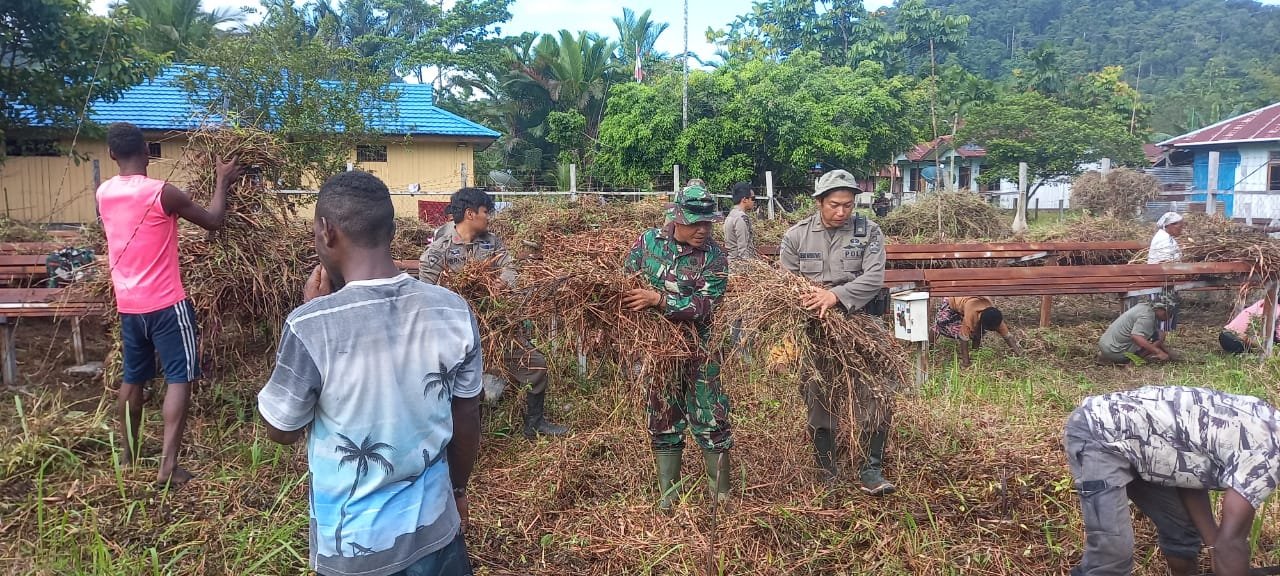 Satgas Pamtas Yonif 126/KC Cegah Krisis Pangan di Perbatasan dengan Buka Lahan Pertanian
