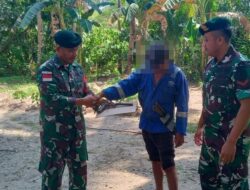 Warga Serahkan Senpi Rakitan dan Munisi ke Satgas Yonarmed 1 Kostrad di Hari Pahlawan
