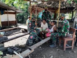 Yonif MR 413 Kostrad Jaga Kesehatan Warga Kampung Kibay