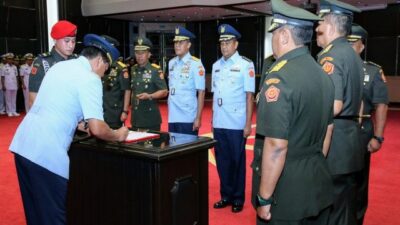 Panglima TNI Pimpin Sertijab Tiga Pejabat di Mabes TNI