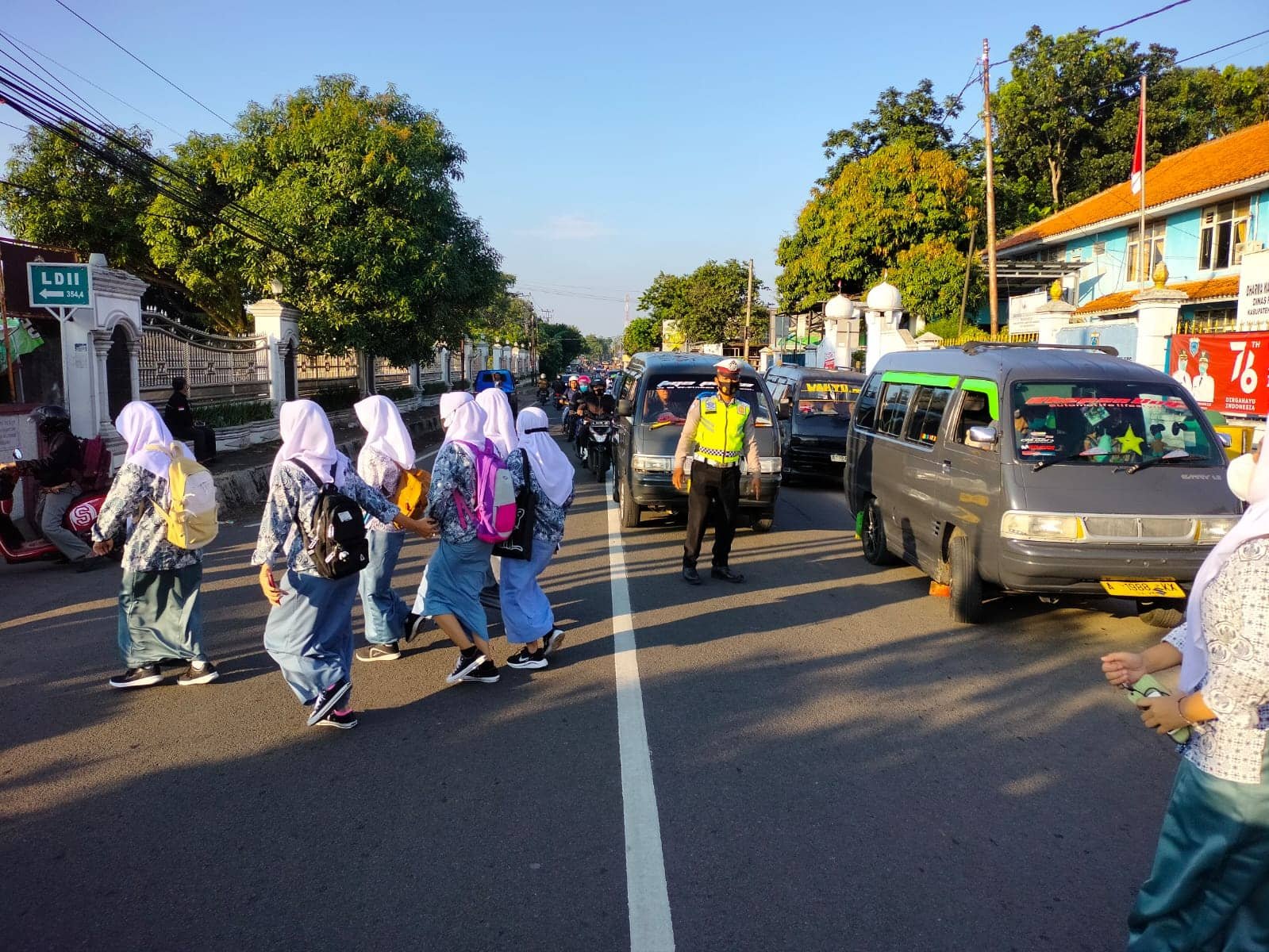 Strong Point Polres Pandeglang Antisipasi Kacetan dan Disiplin Prokes