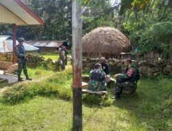 Dansatgas Kodim Yalimo Kunjungi Tokoh Adat Perkuat Silaturahmi