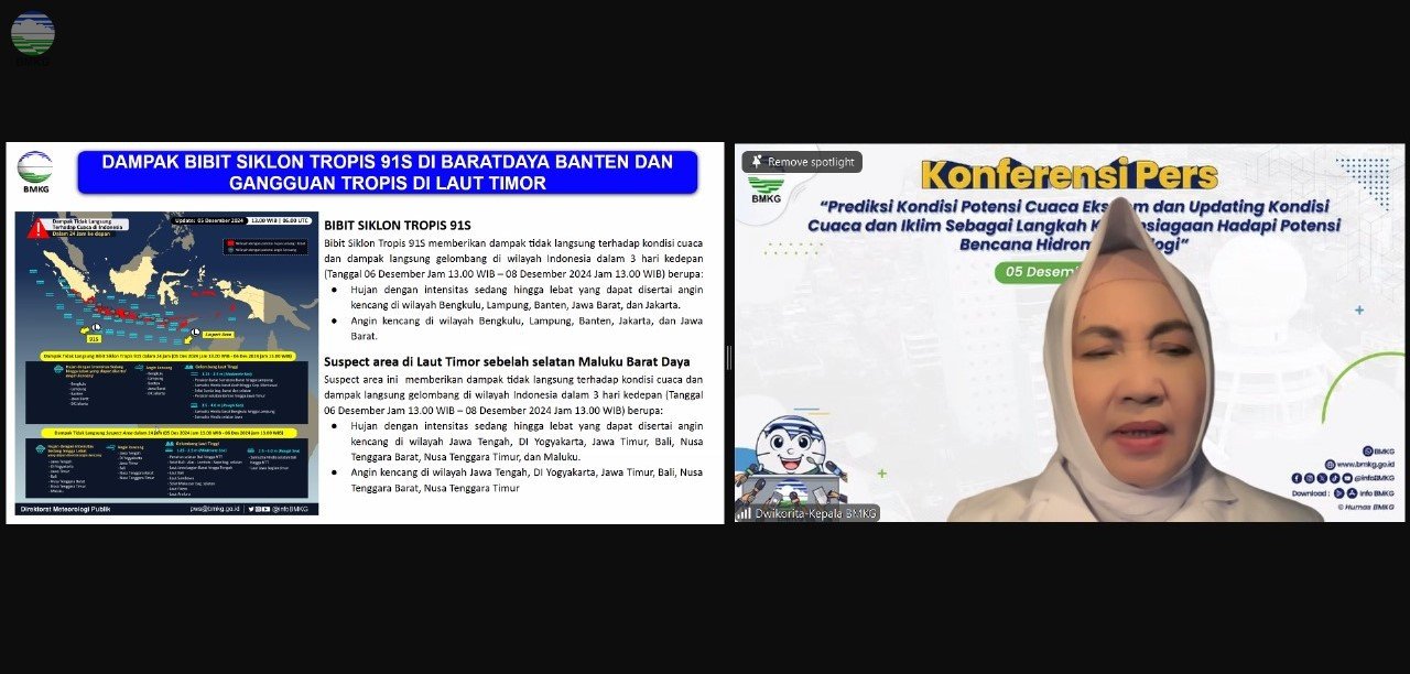 Banten Waspada, BMKG Deteksi Bibit Siklon di Hindia Barat Daya 3 Hari ke Depan