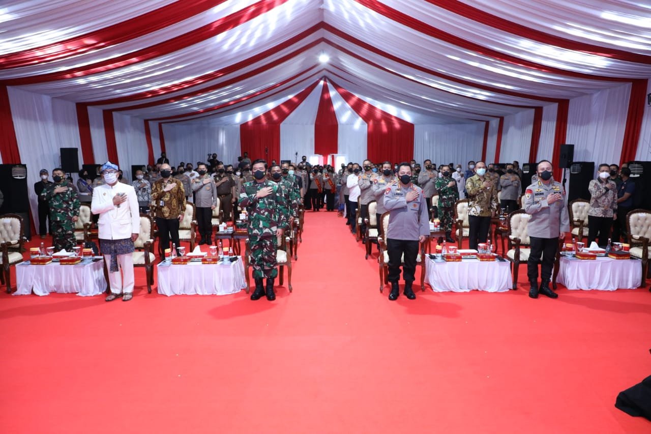 Panglima TNI Hadiri Peluncuran Layanan Darurat Polisi 110 di Jabar