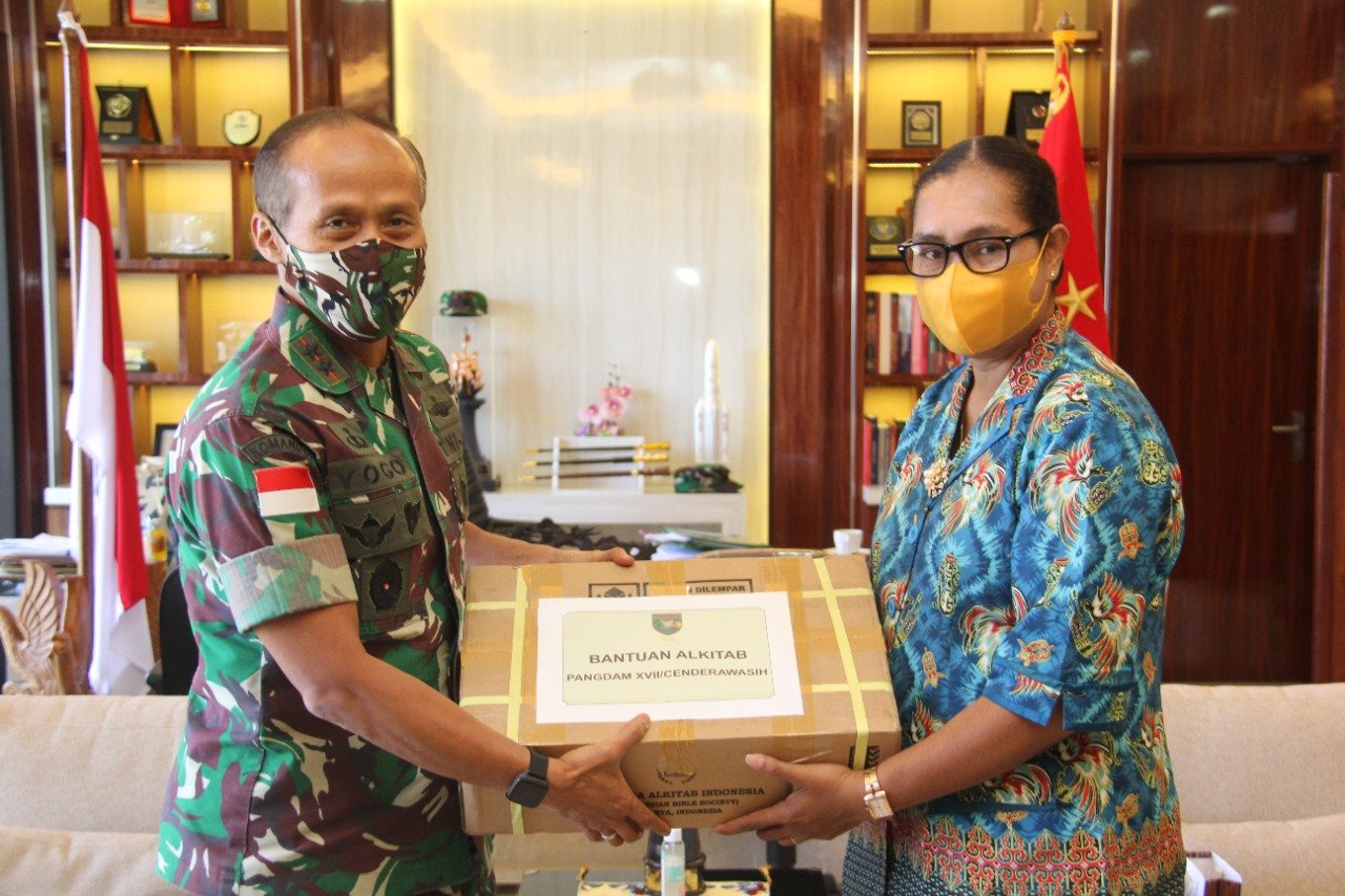 Pangdam XVII Cenderawasih Terima Kunjungan GKI Dispora di Asrama Koramil Hawai