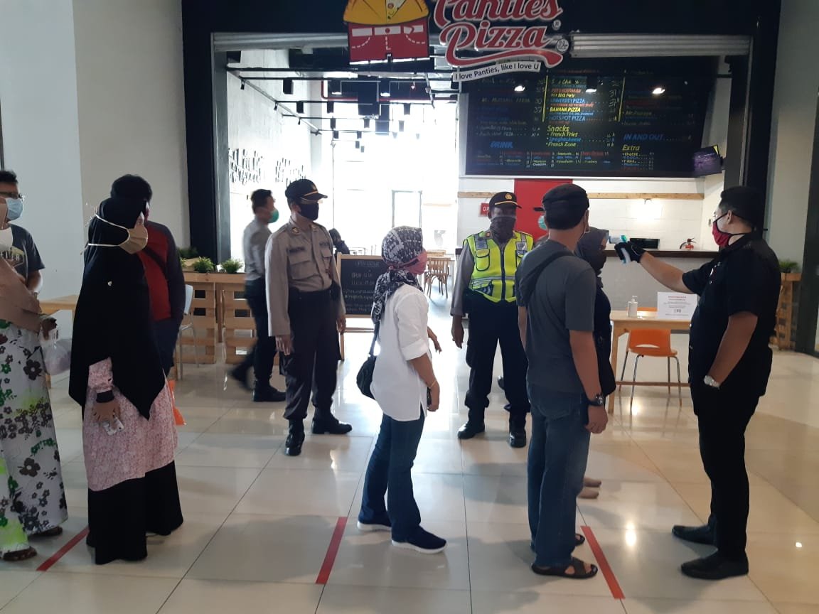 Polres Cilegon Koordinasi dan Simulasi Persiapan New Normal