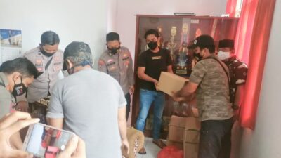 Polsek Pulosari Polres Pandeglang Cek Logistik Pilkades Serentak 2021