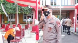 Kapolres Serang Kota Himbau Prokes saat Gerakan Vaksinasi Mahasiswa Nasional