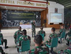 Prajurit dan PNS Korem 174 Merauke Ikuti Bintal Ideologi Pancasila