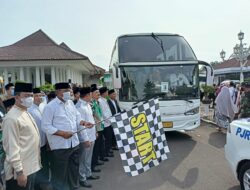 Pelepasan 206 Calon Haji, Wabup Serang Sampaikan Pesan Penting