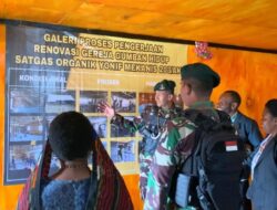 Gereja Gumban Hidup Tampil Lebih Mewah Usai Direnovasi Satgas Yonif Mekanis 203/AK