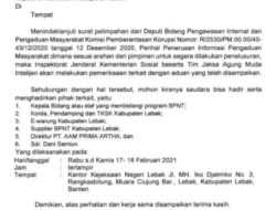 Jaksa Agung Intelejen Panggil Kadis Dinsos Lebak Terkait Kasus BPNT