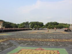 Polda Banten dan TNI Gelar Apel Gabungan Anticipasi Unras Buruh Tolak Omnibus Law