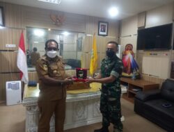 Dansatgas Yonif 126/KC Kunjungi Bupati Keerom untuk Integrasi dengan Pemerintah Daerah
