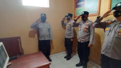 Polsek Munjul Ikuti Upacara Virtual Hari Kesaktian Pancasila