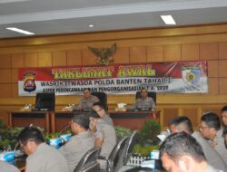 Kapolda Banten Buka Taklimat Awal Wasrik Rutin Itwasda Tahap I 2020