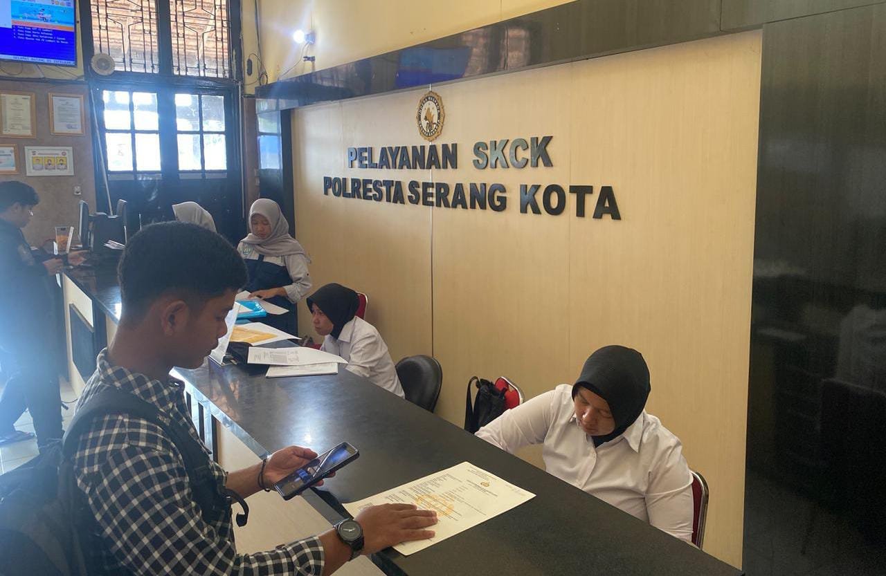 Polresta Serang Kota Layanan SKCK Full Online via Super App Polri