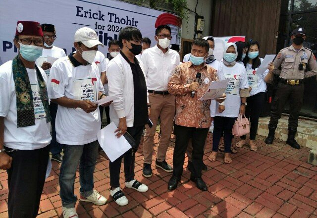 Relawan ETHO Solid Dukung Erick Thohir di Pilpres 2024-2029